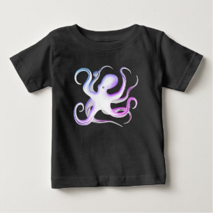 Camiseta Para Bebê Octopus Silhouette