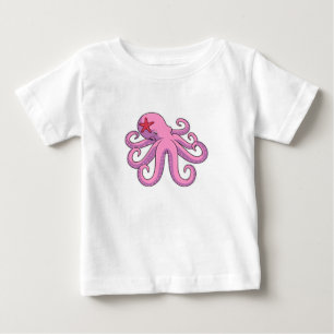 Camiseta Para Bebê Octopus Starfish
