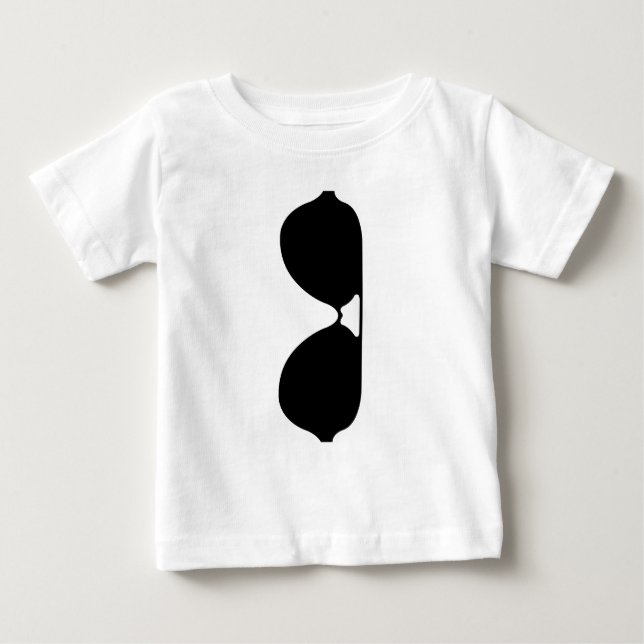 Camiseta Para Bebê Óculos de sol (Frente)