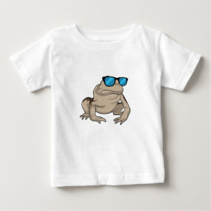 Camiseta Para Bebê Óculos de sol sapo