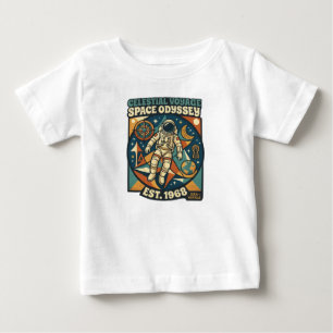 Camiseta Para Bebê Odisseia Espacial – Aventura Cósmica para Amantes 