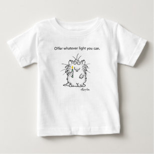 Camiseta Para Bebê OFEREÇA QUALQUER LUZ QUE PUDER POR Sandra Boynton