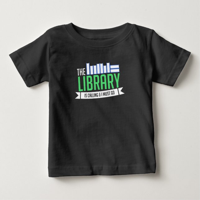 Camiseta Para Bebê Oferta de Livros da Biblioteca Bibliotecária (Frente)