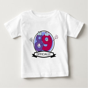 Camiseta Para Bebê Oficialmente bandeira de 89 aniversários