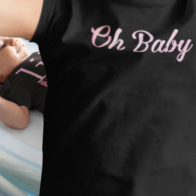 Camiseta Para Bebê Oh Menina Personalizada Rosa Menina (Criador carregado)