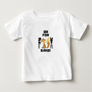 Camiseta Para Bebê Oh Para Fox Sake Engraçada Piada Fox