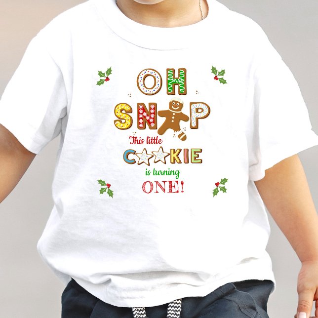 Camiseta Para Bebê Oh, Snap! Gingercake Cookie Qualquer Idade Anivers (Criador carregado)
