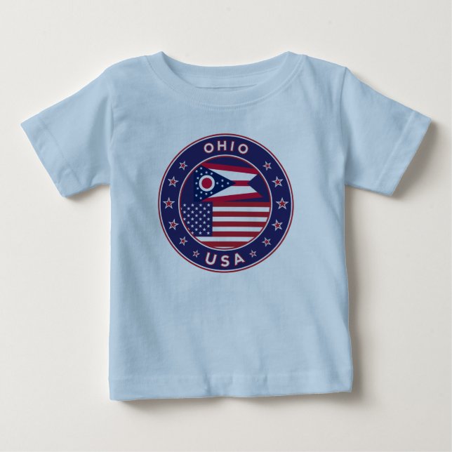 Camiseta Para Bebê Ohio (Frente)