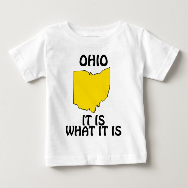 Camiseta Para Bebê Ohio - É o que É (Frente)