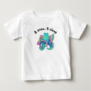 Camiseta Para Bebê Oito Braços, Nenhumas Triturador do Sono