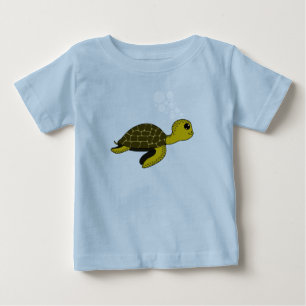 Camiseta Para Bebê Okeanous, a tartaruga