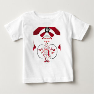 Camiseta Para Bebê Okie Dokie Hohoho Papais noeis felizes no Natal