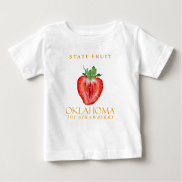 Camiseta Para Bebê Oklahoma Territory Fruta The Strawberry