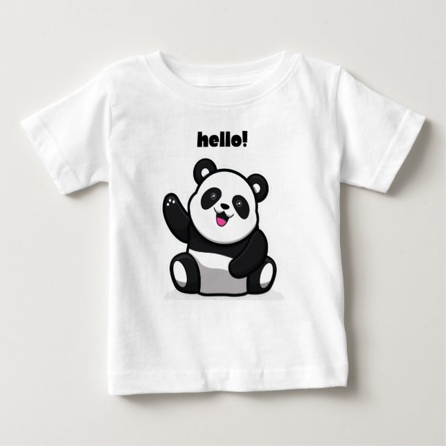 Camiseta Para Bebê Olá (Frente)