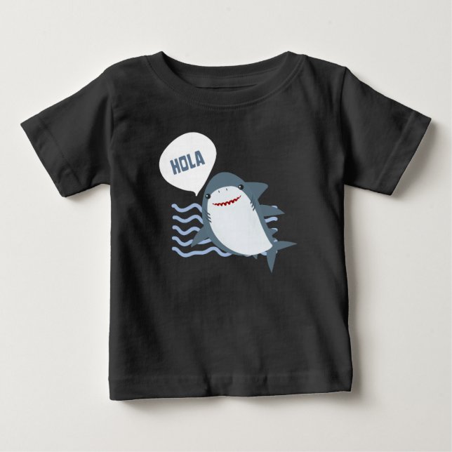 Camiseta Para Bebê Olá (Frente)