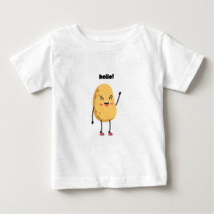 Camiseta Para Bebê Olá, Batata