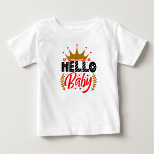 Camiseta Para Bebê Olá, bebê T-Shirt Impressão