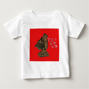 Camiseta Para Bebê Olá! Feliz Natal Indonésia Escultura Balinesa