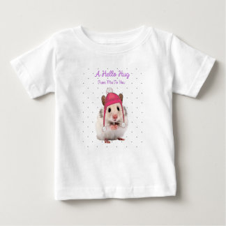 Camiseta Para Bebê Olá Hug Hamster