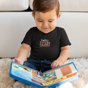 Camiseta Para Bebê Olá Kindergarten