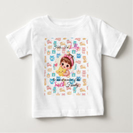 Camiseta Para Bebê Olá, membro mais novo dos padrões de família gato 