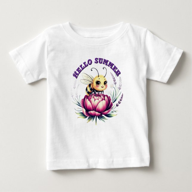 Camiseta Para Bebê Olá, querida. (Frente)