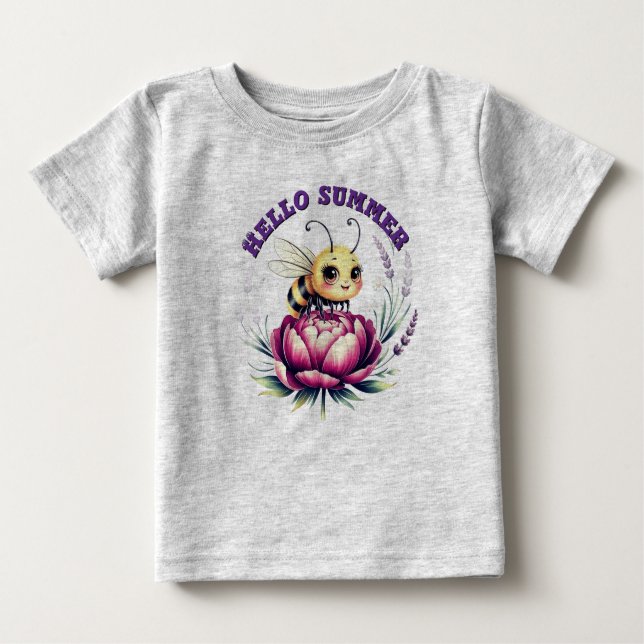 Camiseta Para Bebê Olá, querida. (Frente)