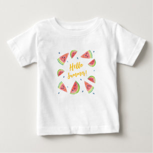 Camiseta Para Bebê Olá Summer