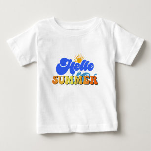 Camiseta Para Bebê Olá Summer