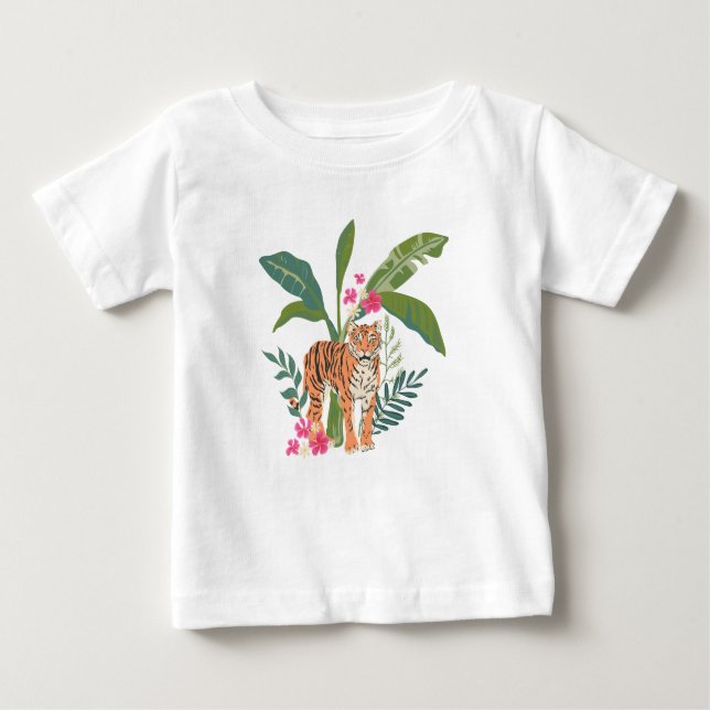 Camiseta Para Bebê Olá Tiger (Frente)