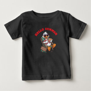 Camiseta Para Bebê Olá verão