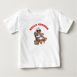 Camiseta Para Bebê Olá verão