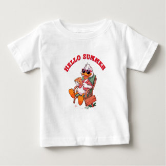 Camiseta Para Bebê Olá verão