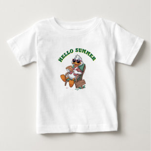 Camiseta Para Bebê Olá verão