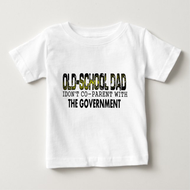 Camiseta Para Bebê old school Dad (Frente)