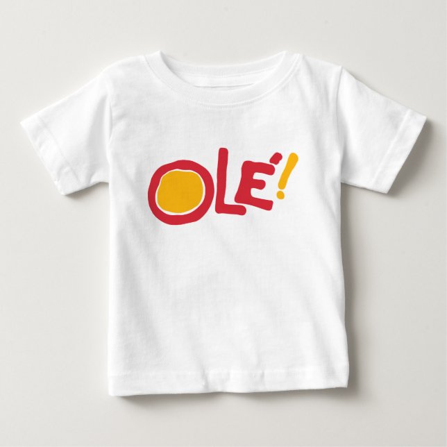 Camiseta Para Bebê Ole! (Frente)