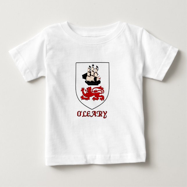 Camiseta Para Bebê O'Leary Family Shield (Frente)