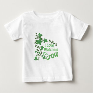 Camiseta Para Bebê Olhando o cresça