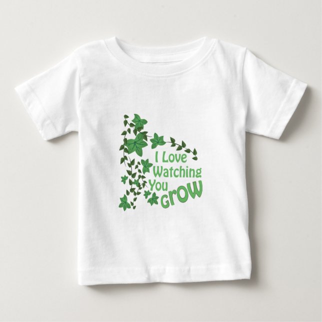 Camiseta Para Bebê Olhando o cresça (Frente)