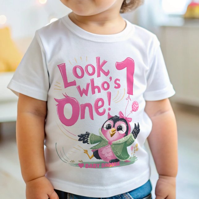 Camiseta Para Bebê Olhe Quem é 1 (Criador carregado)