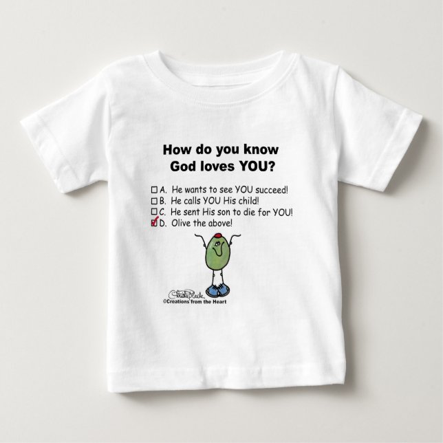 Camiseta Para Bebê Olhem para cima! (Frente)