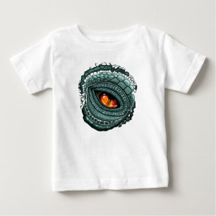 Camiseta Para Bebê Olho de Predador Réptil Primitivo
