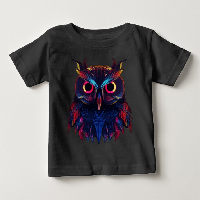 Camiseta Para Bebê Olhos brilhantes (Frente)