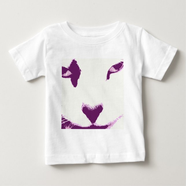 Camiseta Para Bebê Olhos de Gato (Frente)