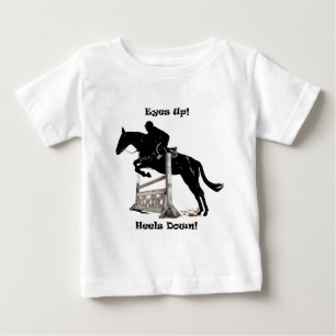 Camiseta Para Bebê Olhos Para Cima! Acalme-Se! Cavalo