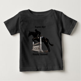 Camiseta Para Bebê Olhos Para Cima! Acalme-Se! Cavalo