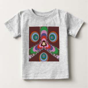 Camiseta Para Bebê Olhos Psicodélicos