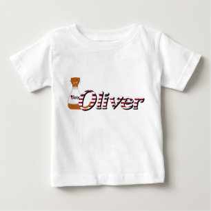 Camiseta Para Bebê Oliver A Lontra Diz Saia e Vote!