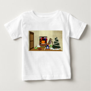 Camiseta Para Bebê Oliver Decora para o Natal