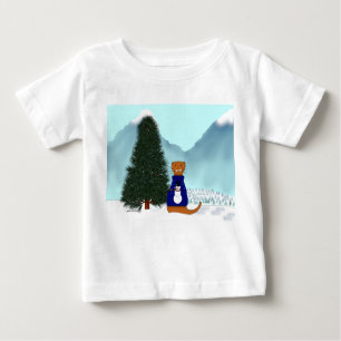 Camiseta Para Bebê Oliver Encontra Sua Árvore De Natal